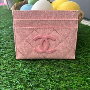 Pink Quilted Card Holder